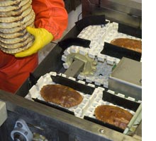 Crab shells being washed at Cquest
